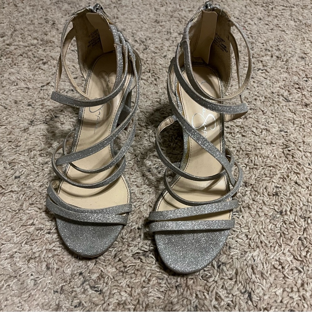 Silver heels